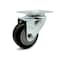 Service Caster 3.5 Inch Black Polyurethane Wheel Swivel Top Plate Caster SCC-20S3514-PPUB-BLK - alternate 1